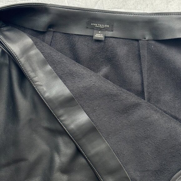 Ann Taylor Factory Faux Leather Skirt - Picture 3 of 3